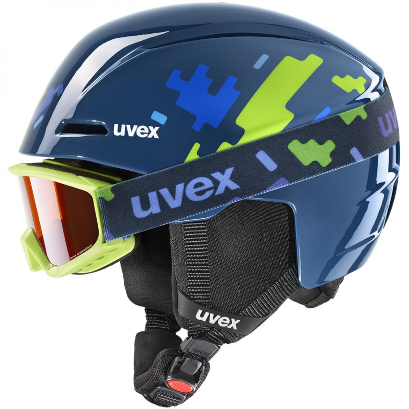 UVEX Viti Set bērnu slēpošanas ķivere, zila, 46-50 (56/S/317/11)