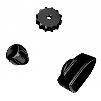 Ascher Racing Knob Kit Pro simulācijas sacīkšu stūrēm, Stealth Black