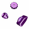 Ascher Racing Knob Kit Pro pogu komplekts, Champion Purple