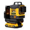 DeWalt DCLE34031D1-QW 3x360° krustlīniju lāzera līmeņrādis, zaļš, 40 m, 18 V, 2 Ah akumulators, TSTAK koferis
