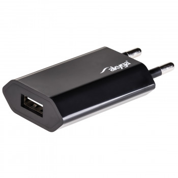 Sienas lādētājs Akyga AK-CH-03BK 5W USB-A 5V / 1A melns