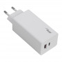 Sienas lādētājs Akyga AK-CH-20 100W USB-C USB-A PD GaN 5-20V / 1.5-5A balts