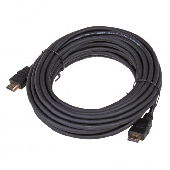 Akyga AK-HD-100A HDMI 1.4 High Speed kabelis ar Ethernet, 10 m, melns