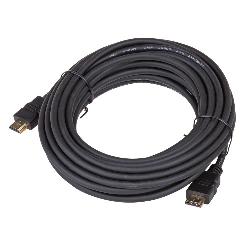 Akyga AK-HD-100A HDMI 1.4 High Speed kabelis ar Ethernet, 10 m, melns