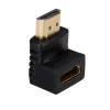 Akyga AK-AD-01 HDMI adapteris spraudnis – ligzda, 90° leņķī uz augšu, melns