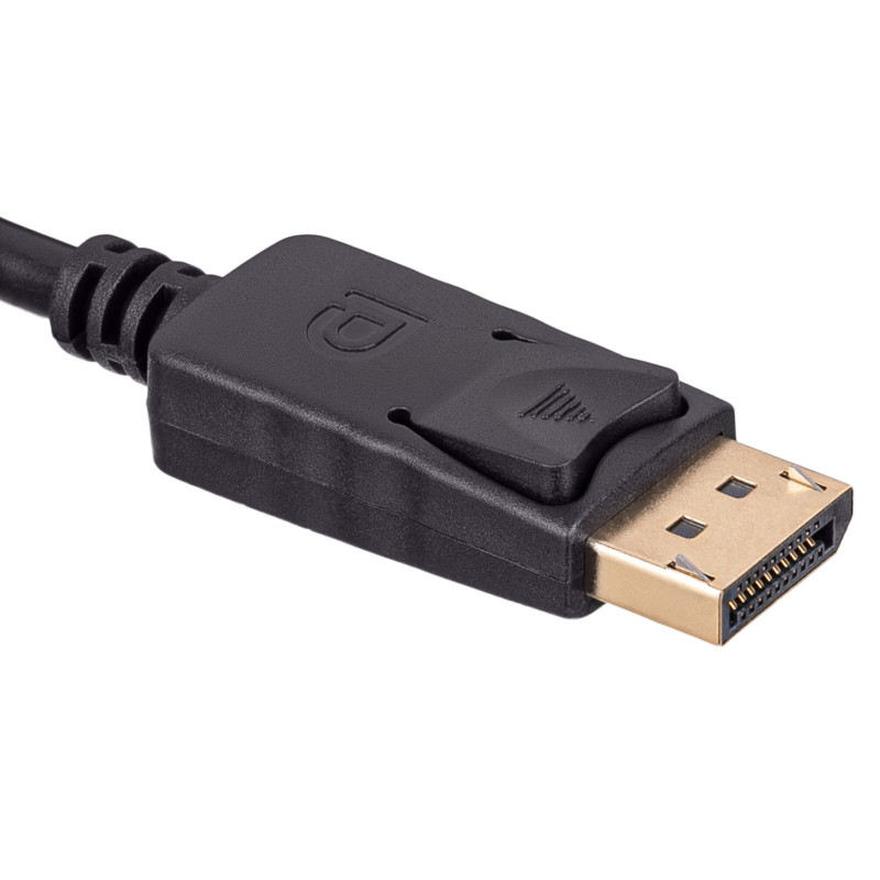 Akyga AK-AV-15 DisplayPort (spraudnis) – Mini DisplayPort (spraudnis) kabelis, 1,8 m, melns