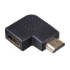 Akyga AK-AD-45 HDMI (spraudnis) – HDMI (ligzda) adapteris, 90° leņķis pa kreisi, melns
