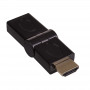 Akyga AK-AD-40 HDMI (M) uz HDMI (F) 180° pagriežams leņķa adapteris, melns