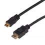 Akyga AK-HD-10M HDMI uz Mini HDMI kabelis v1.4, High Speed ar Ethernet, 1 m, melns