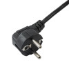 Akyga AK-NB-01A klēpjdatora strāvas kabelis CEE 7/7 uz IEC C5 (āboliņa tipa), 3x 0,5 mm², 1,5 m, melns