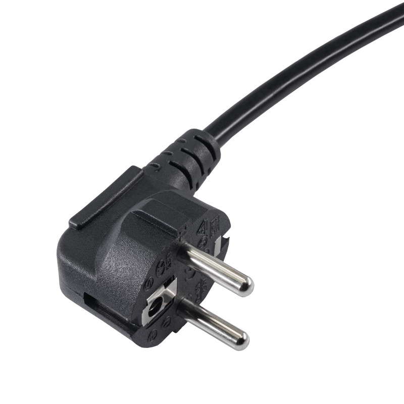 Akyga AK-NB-01C portatīvā datora strāvas kabelis CEE 7/7 – IEC C5, varš 3x0,75 mm², 1,5 m, melns