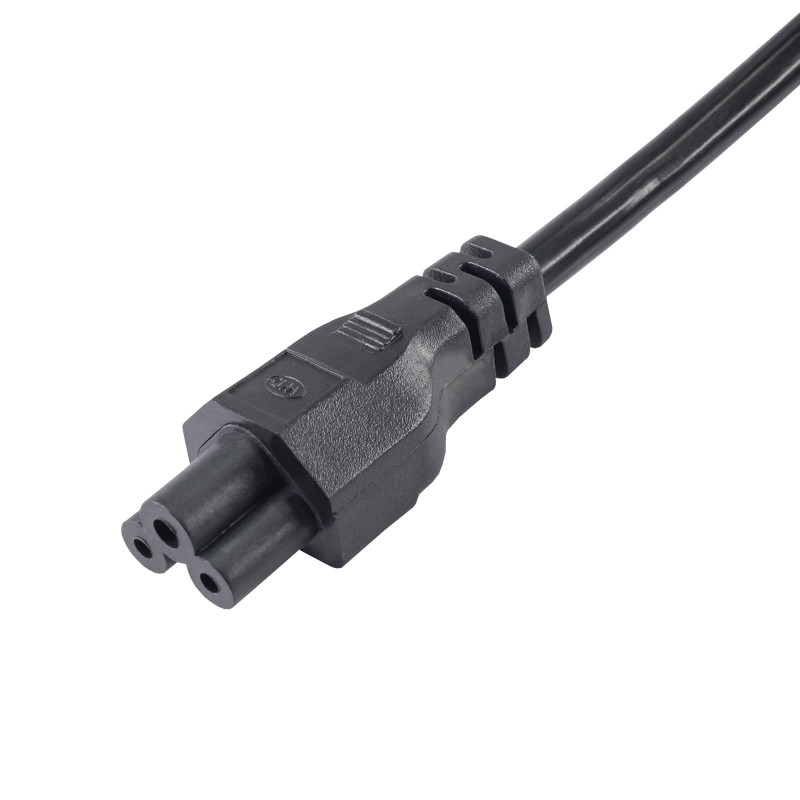 Akyga AK-NB-01C portatīvā datora strāvas kabelis CEE 7/7 – IEC C5, varš 3x0,75 mm², 1,5 m, melns
