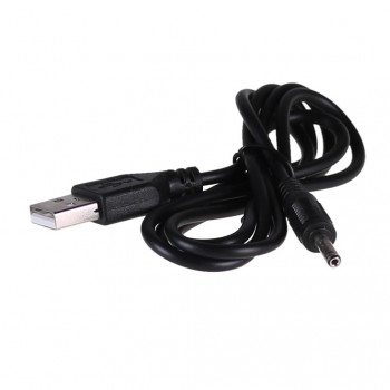 Akyga AK-DC-03 barošanas kabelis USB-A spraudnis – DC 3,5 x 1,35 mm spraudnis, 0,8 m, melns