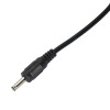 Akyga AK-DC-03 barošanas kabelis USB-A spraudnis – DC 3,5 x 1,35 mm spraudnis, 0,8 m, melns