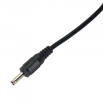 Akyga AK-DC-03 barošanas kabelis USB-A spraudnis – DC 3,5 x 1,35 mm spraudnis, 0,8 m, melns