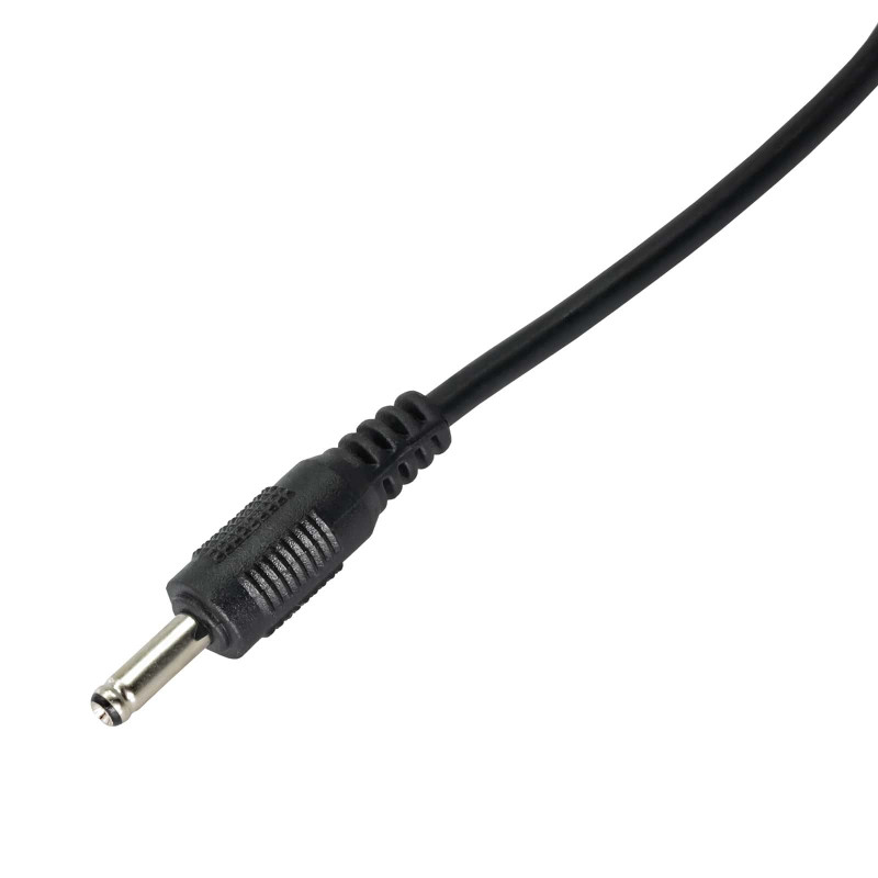 Akyga AK-DC-03 barošanas kabelis USB-A spraudnis – DC 3,5 x 1,35 mm spraudnis, 0,8 m, melns