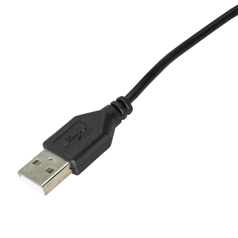 Akyga AK-DC-03 barošanas kabelis USB-A spraudnis – DC 3,5 x 1,35 mm spraudnis, 0,8 m, melns