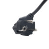 Akyga AK-NB-08A portatīvā datora strāvas kabelis CEE 7/7 – IEC C5, CCA 3x0,5 mm², 1 m, melns