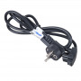 Akyga AK-NB-02A barošanas kabelis Dell portatīvo datoru adapteriem, CEE 7/7 uz 3 kontaktu plakanu, 3x 0,5 mm², 1,5 m, melns