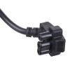 Akyga AK-NB-02A barošanas kabelis Dell portatīvo datoru adapteriem, CEE 7/7 uz 3 kontaktu plakanu, 3x 0,5 mm², 1,5 m, melns