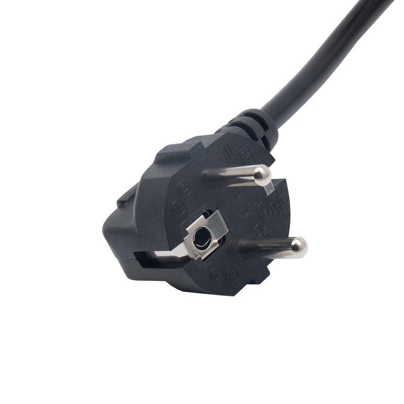 Akyga AK-NB-02A barošanas kabelis Dell portatīvo datoru adapteriem, CEE 7/7 uz 3 kontaktu plakanu, 3x 0,5 mm², 1,5 m, melns