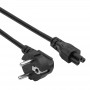 Akyga AK-NB-10A strāvas kabelis CEE 7/7 – IEC C5, CCA 3x0,5 mm², 3 m, melns