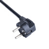 Akyga AK-NB-10A strāvas kabelis CEE 7/7 – IEC C5, CCA 3x0,5 mm², 3 m, melns