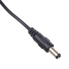 Akyga AK-DC-04 barošanas kabelis USB-A spraudnis – DC 5,5 x 2,5 mm spraudnis, 0,8 m, melns