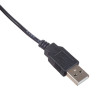 Akyga AK-DC-04 barošanas kabelis USB-A spraudnis – DC 5,5 x 2,5 mm spraudnis, 0,8 m, melns