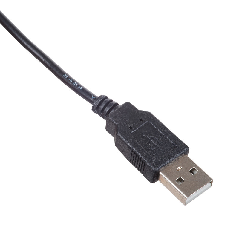 Akyga AK-DC-04 barošanas kabelis USB-A spraudnis – DC 5,5 x 2,5 mm spraudnis, 0,8 m, melns