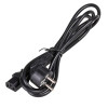 Akyga AK-PC-01S barošanas kabelis CEE 7/7 (Schuko) uz IEC C13, 3x 1,5 mm² varš, 1,5 m, melns