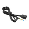 Akyga AK-OT-08C IEC C14 barošanas kabelis ar atvērtu galu, 3x 1 mm² varš, 1 m, melns