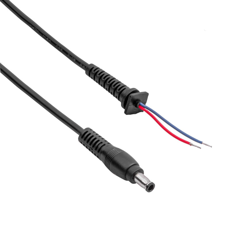 Akyga AK-SC-41 klēpjdatora lādētāja līdzstrāvas servisa kabelis 5,5 x 3,0 mm + tapa, 90 W, 1,2 m