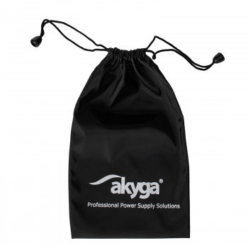 Akyga AK-AC-01 aizsargmaciņš klēpjdatoru barošanas adapteriem, 220 x 135 mm, melns