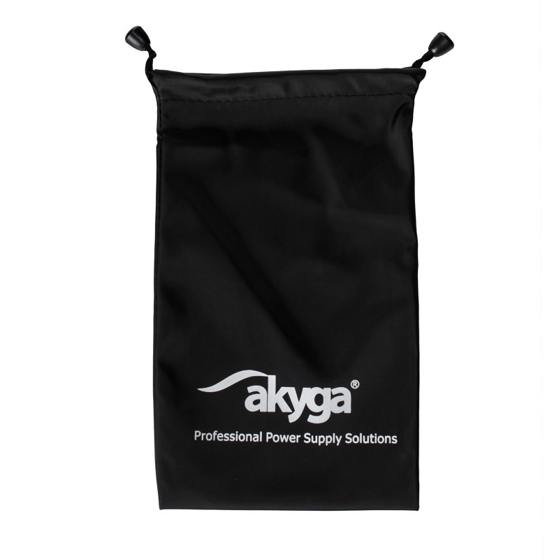 Akyga AK-AC-01 aizsargmaciņš klēpjdatoru barošanas adapteriem, 220 x 135 mm, melns