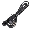 Akyga AK-PC-06C barošanas kabelis CEE 7/7 (Schuko) – IEC C13, varš 3 x 1 mm², 3 m, melns