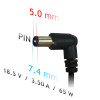 Akyga AK-ND-03 klēpjdatora lādētājs 18,5 V / 3,5 A, 65 W, 7,4 x 5,0 mm + tapa, 1,2 m, saderīgs ar HP
