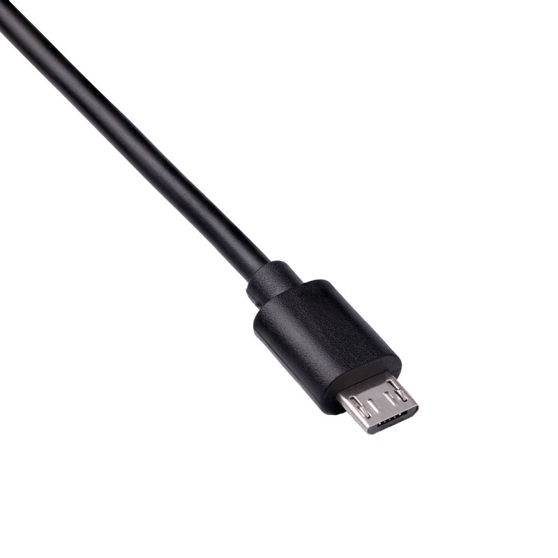 Akyga AK-USB-01 USB 2.0 kabelis USB-A (M) uz Micro USB-B (M), 1,8 m, melns