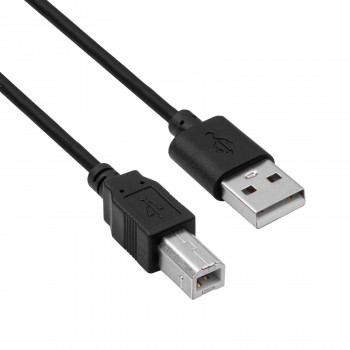 Akyga AK-USB-04 USB 2.0 printera kabelis USB-A (M) uz USB-B (M), 1,8 m, melns