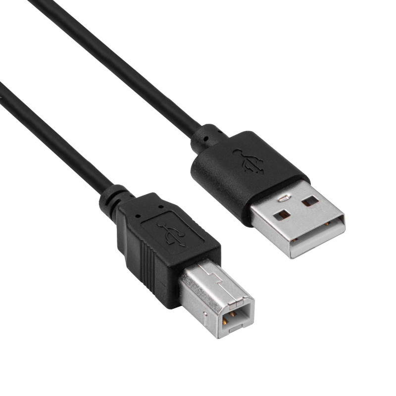 Akyga AK-USB-04 USB 2.0 printera kabelis USB-A (M) uz USB-B (M), 1,8 m, melns