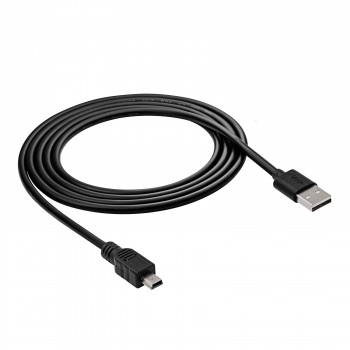 Akyga AK-USB-03 USB 2.0 kabelis USB-A (M) uz Mini USB-B 5 kontaktu (M), 1,8 m, melns