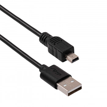 Akyga AK-USB-03 USB 2.0 kabelis USB-A (M) uz Mini USB-B 5 kontaktu (M), 1,8 m, melns