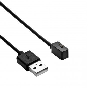 Akyga AK-SW-41 uzlādes kabelis, paredzēts Xiaomi Redmi Watch 2 Lite / Redmi Smart Band Pro / Band 7 Pro, USB, 1 m, melns