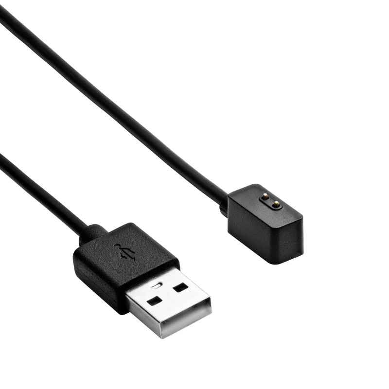 Akyga AK-SW-41 uzlādes kabelis, paredzēts Xiaomi Redmi Watch 2 Lite / Redmi Smart Band Pro / Band 7 Pro, USB, 1 m, melns