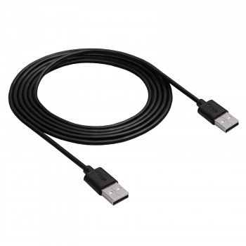 Akyga AK-USB-11 USB 2.0 kabelis USB-A (M) uz USB-A (M), 1,8 m, melns
