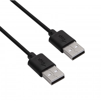 Akyga AK-USB-11 USB 2.0 kabelis USB-A (M) uz USB-A (M), 1,8 m, melns