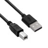 Akyga AK-USB-12 USB 2.0 printera kabelis USB-A (M) uz USB-B (M), 3 m, melns