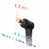Akyga AK-ND-09 klēpjdatora lādētājs 18,5 V, 65 W, 4,8 x 1,7 mm, 1,2 m, saderīgs ar HP