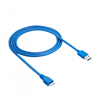 Akyga AK-USB-13 USB 3.0 kabelis USB-A (M) uz Micro USB-B (M), 1,8 m, melns