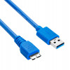 Akyga AK-USB-13 USB 3.0 kabelis USB-A (M) uz Micro USB-B (M), 1,8 m, melns